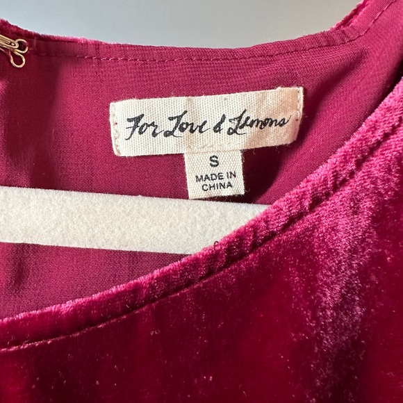 For Love & Lemons Papillon mini dress in raspberry size small - Picture 6 of 7